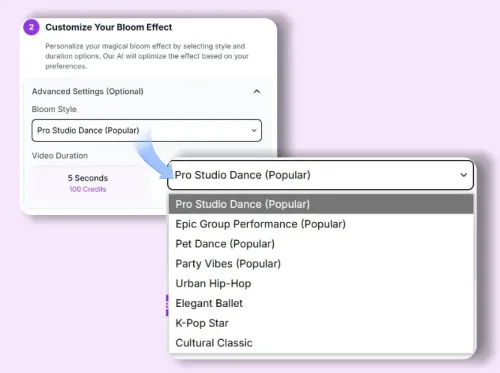 Step 2: Choose Dance Style