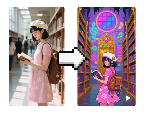 Transform Static Images into Seamless Pixel Animations