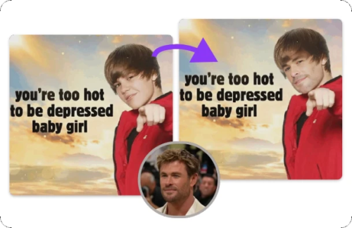 Step 3 — Click "Swap Face Now" to Generate Your Meme