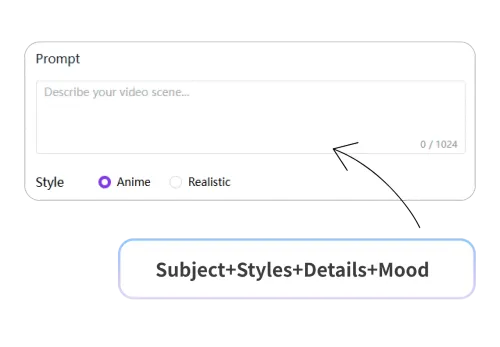 Add Your Prompt & Choose Style