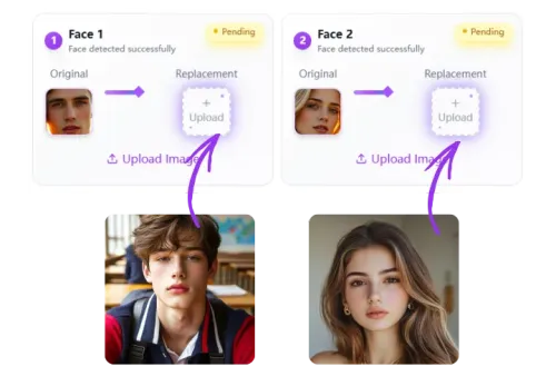 Select Faces to Replace