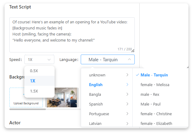 AI Script to Video