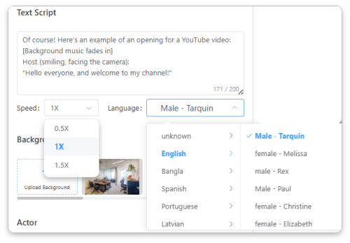 AI Script to Video