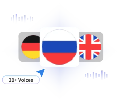 200+ AI Voices Across 20+ Languages and Accents
