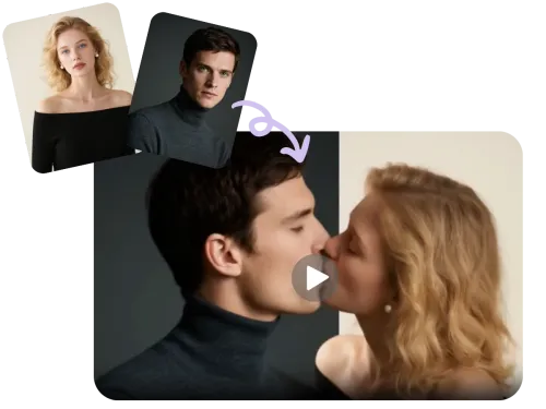 Generate AI Kissing Scenes from Two Photos for Free