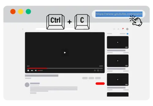 Copy YouTube URL