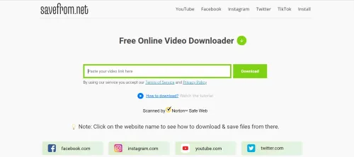 savefrom video downloader