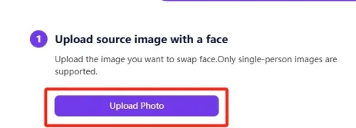 Upload Source Image with a Face