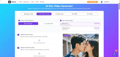 Kiss Video Generator