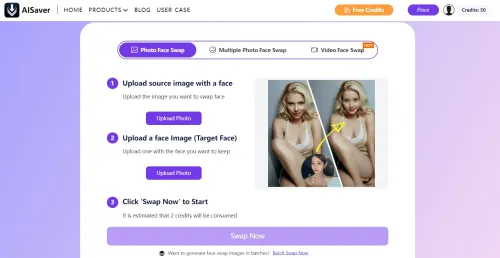 AISaver's best face swap AI tool-Photo Face Swap