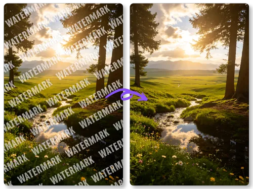 Watermark Remover for Cleaner Image Reuse